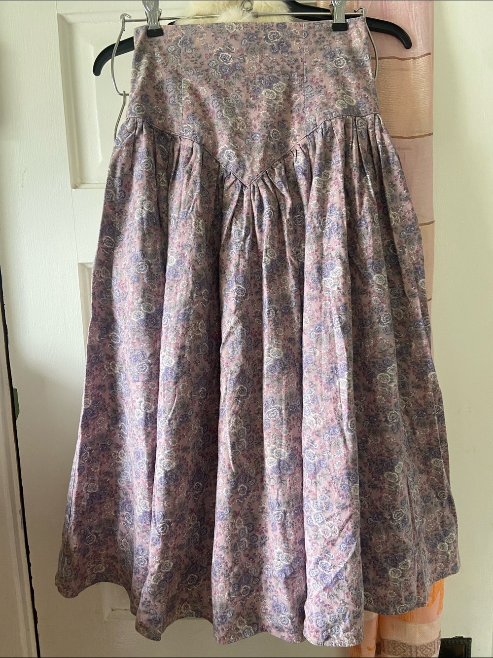 Vintage Gunne Sax Lavender Floral Midi Princess Skirt 2 - Picture 3 of 11